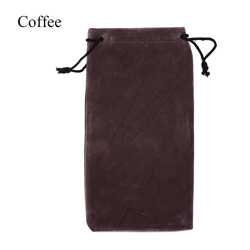 Коричневый 1pc-leather-fabric-sunglasses-jewelry-pouch-soft-eyeglasses-bag-glasses-case - Цвет: Коричневый