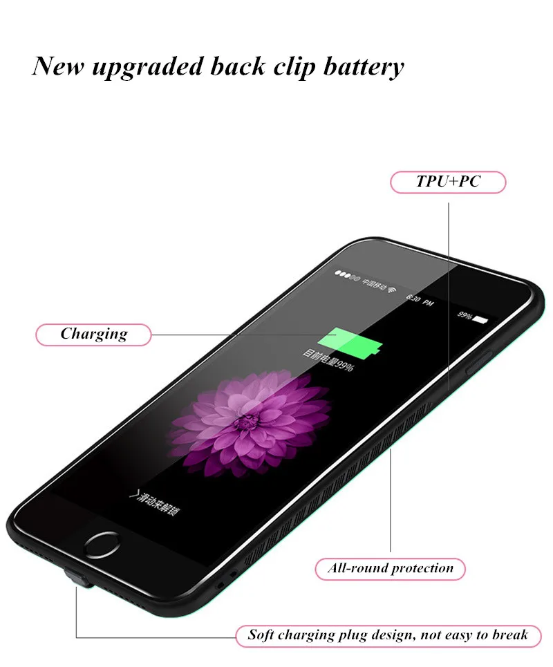 Олень Графический для iPhone XS портативный Банк питания чехол для iPhone X зарядное устройство чехол 4000 мАч Внешний чехол-аккумулятор