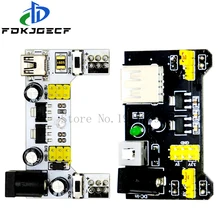 Módulo de fonte de alimentação mb102 breadboard/mb102 branco breadboard dedicado módulo de potência 2-way 3.3v 5v MB-102 placa de pão solderless