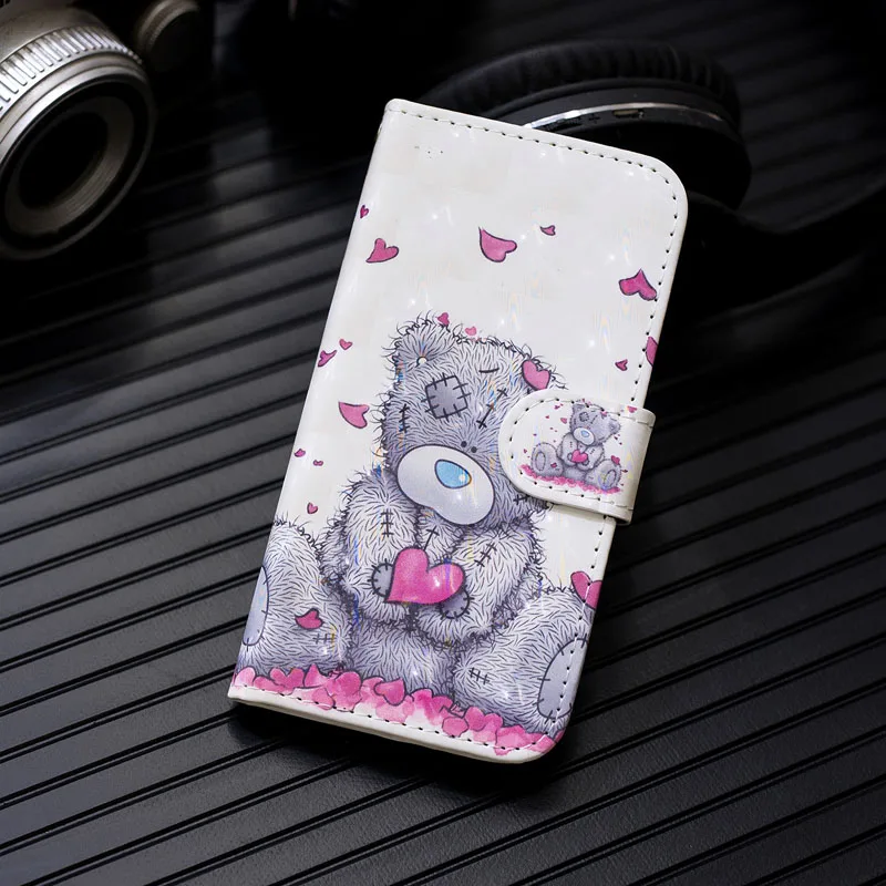 Кожаный флип-чехол для samsung galaxy s7 8 9 10plus note 8 9 10 Pro 3D Крышка для a10 20e 30 40 50 70 80 a7 m30s A2 ядро - Цвет: HB137-3