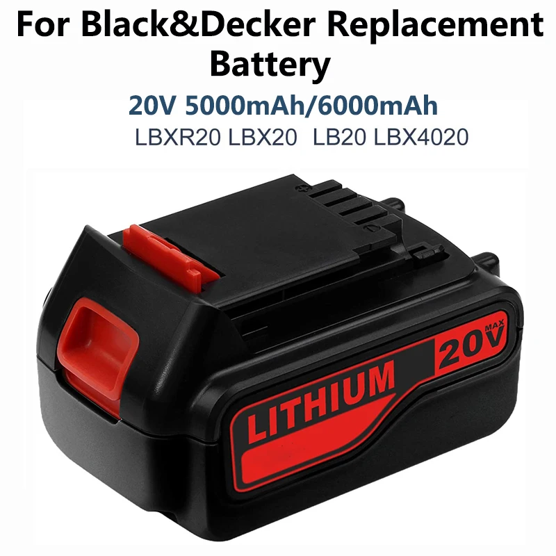 Литий-ионный аккумулятор BLACK &amp DECKER LBXR20 LCS120 LDX120C 5000 мАч | Электроника