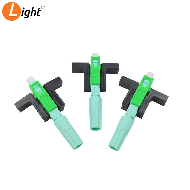 

100/PCS SC APC Fast Connector Single-Mode Connector FTTH Tool Cold Connector Tool FTTH Fiber Optic Schnelle Stecker 58mm