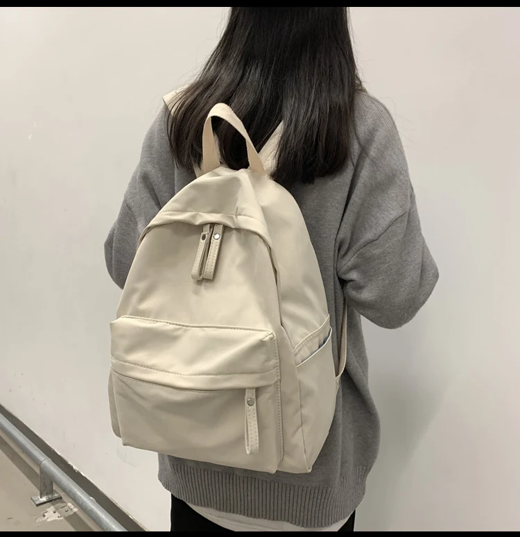 Everyday Backpack Canvas Women Backpack Anti-theft Shoulder Bag New School Bag For Teenager Girls School Backapck Female