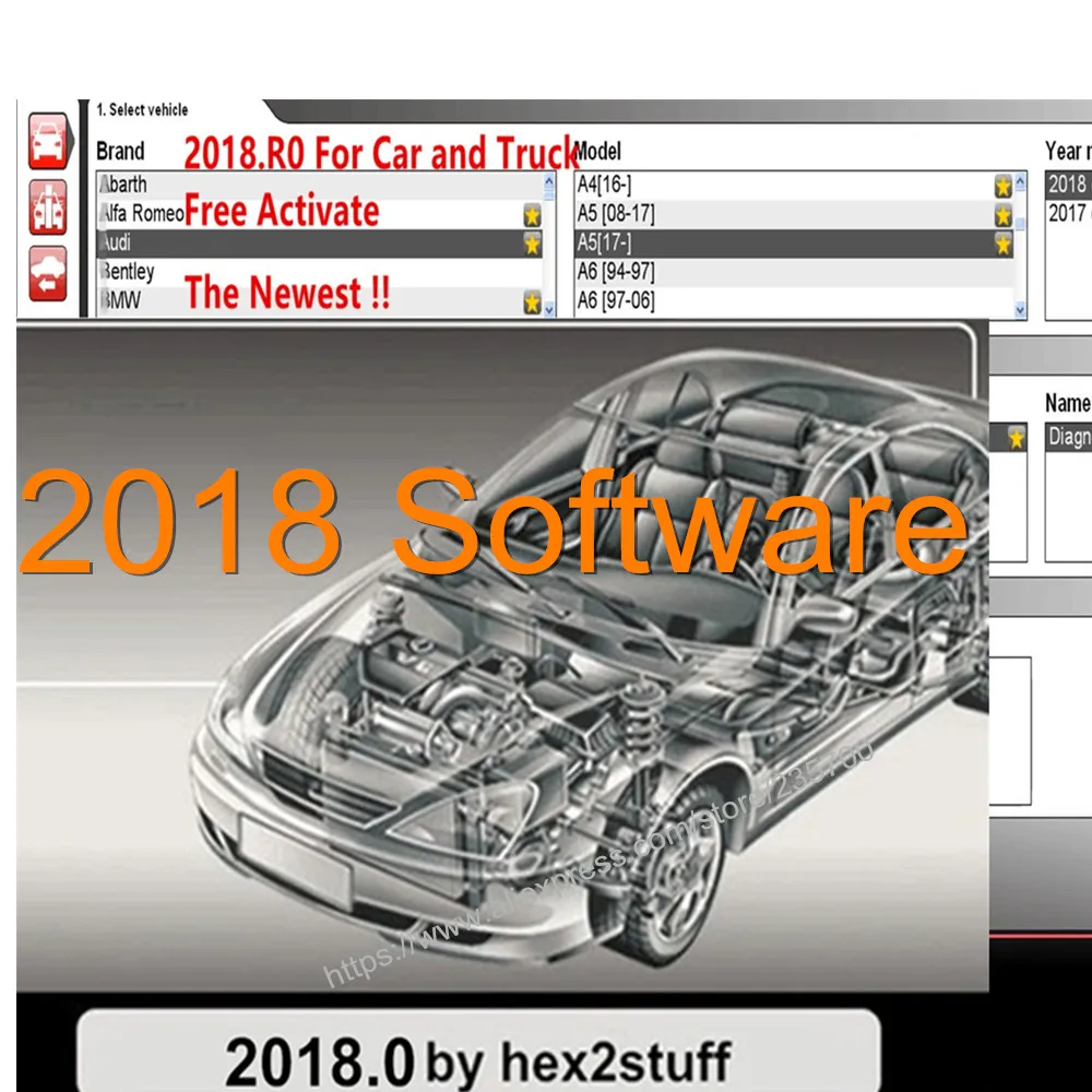 2018.R0 Бесплатный активный 2018 0 Новый 2017.R3 с активатором генератора ключей vd ds150e 2016 cd