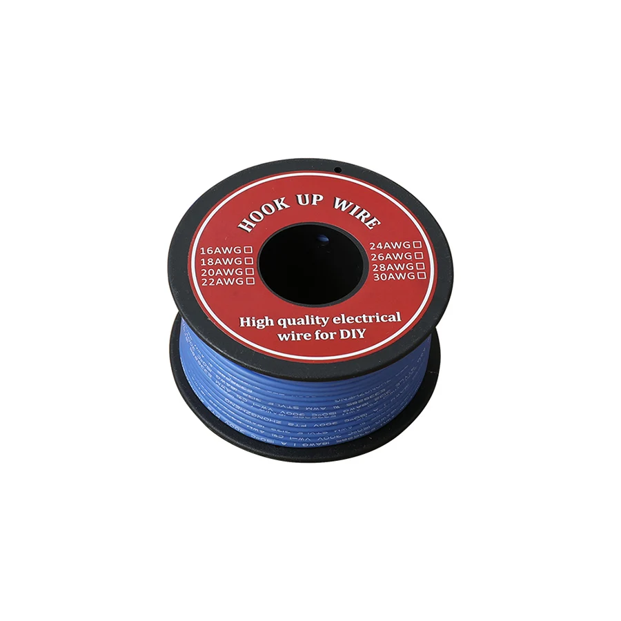 30m/Roll Electrical Wire UL3132 26AWG Soft Silicone Insulator Stranded Hook-up Wire Tinned Copper 300V 6Colors for DIY Toys Lamp