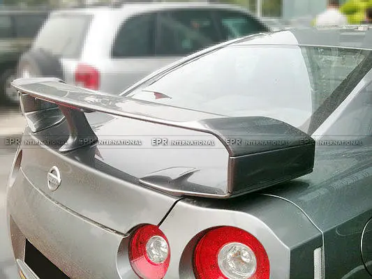 Для Nissan R35 GTR GT-R волокна Стекло FRP Неокрашенный заднее крыло нога спойлер