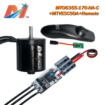 

Maytech e-board VESC BLDC Speed Controller and 6355 170KV motor brushless and 2.4ghz remote controller 3PCS