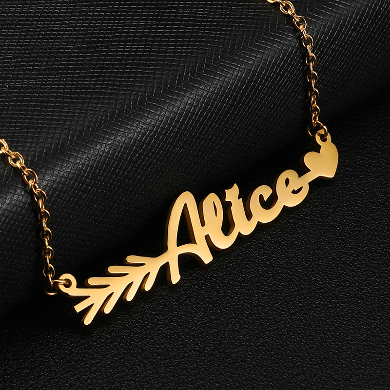 

Custom Name Font Personalized Necklaces Stainless Steel Pendant Fascinating Pendant Personalized Any Name Necklace