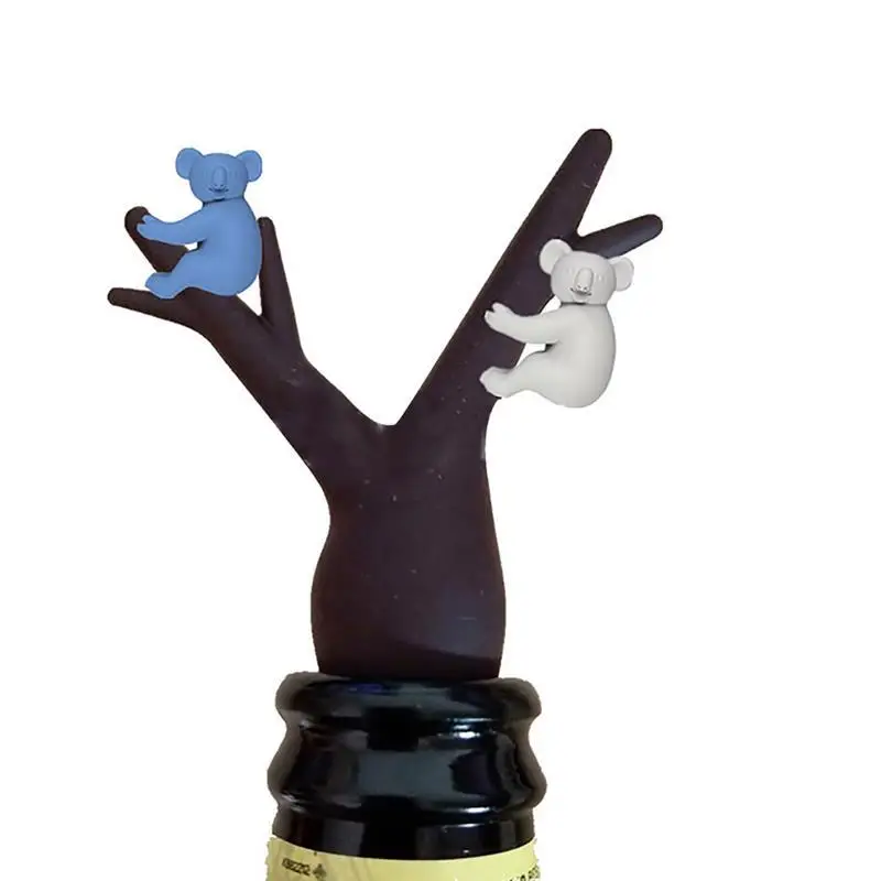 6 шт./лот бокал для вина амулеты животное коала силиконовые винные метки чашек