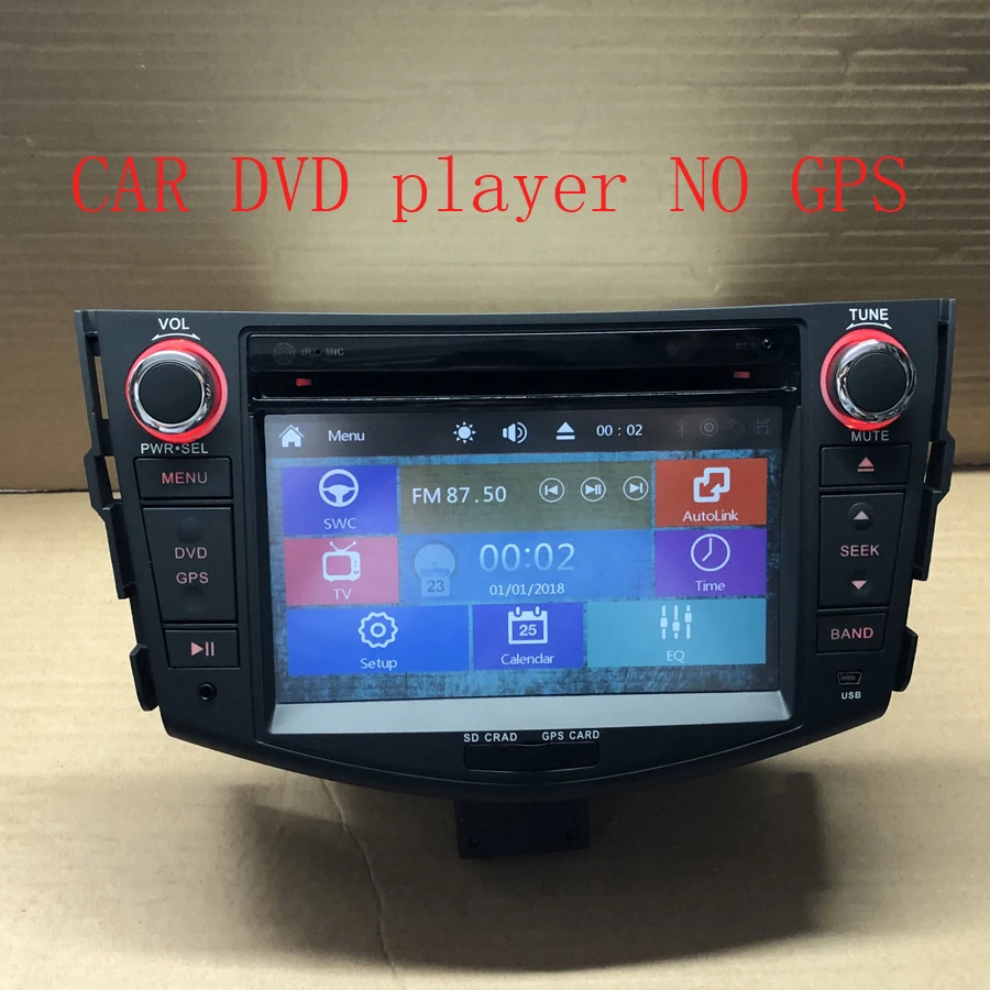 BYNCG 8 inch 2 Din Car DVD Player FOR TOYOTA RAV4 2006-2012 GPS Navigation in Dash Car PC Stereo TV gps Radio BT SD USB - Цвет: DVD NO GPS