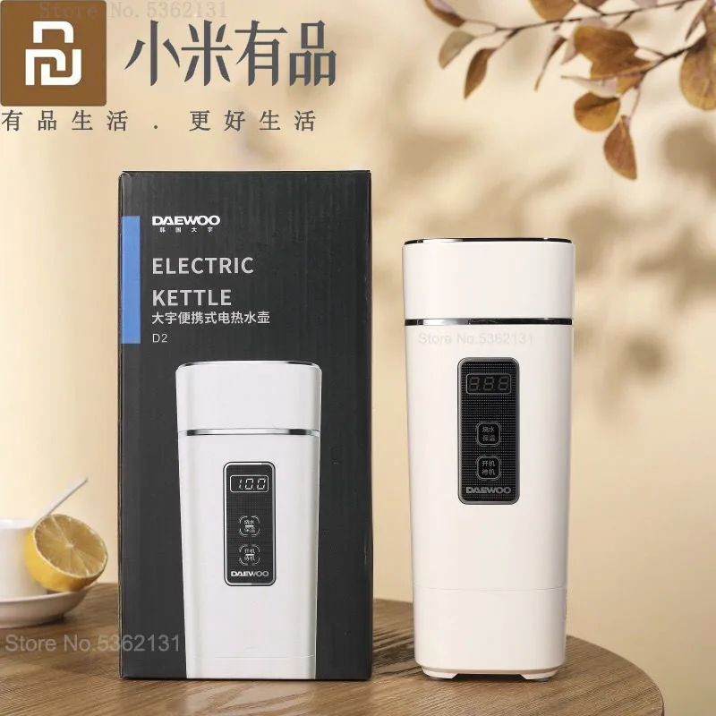 

Портативный электрический чайник Youpin DAEWOO, дорожная чашка для кипячения молока, умный чайник с регулируемой температурой