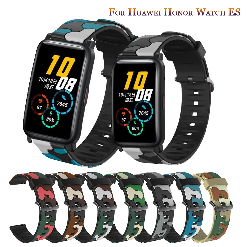 

Replaceable Watchbands For Huawei Honor Watch ES Printing Soft Silicone Strap For Huami Amazfit GTS 2 Bracelet Galaxy Active 2