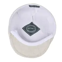 BOTVELA Linen Flat Cap for Men Women Herringbone Linen Newsboy Cap Lightweight Driver Ivy Hat Bakerboy Hat Summer Boina for Male 6
