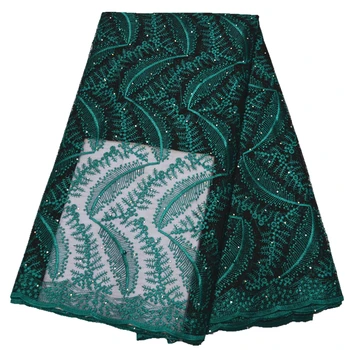 

2020 new high quality tulle lace for women dress lace fabric 5yards lace fabric african with stones nigerian