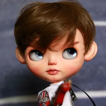 

ICY 19 joint blyth doll with makeup face white skin DIY The gentleman with Sleep eyes handsome boy t007