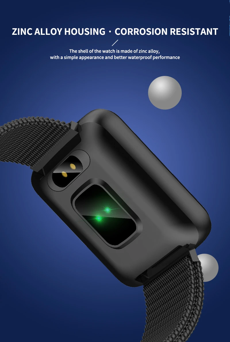 Смарт-часы YS18, ремешок 5ATM, водонепроницаемые, умные часы, динамический пульсометр, монитор артериального давления для iPhone, Android, спортивные часы для здоровья