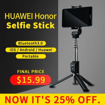 

Huawei Honor Selfie Stick Tripod Portable Bluetooth3.0 Monopod for iOS/Android/Huawei smart phone