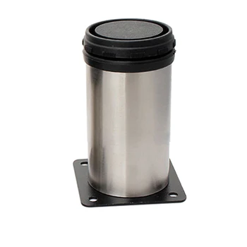 

Table Water Resistant Moisture Proof Stainless Steel Brushed Adjustable Height With Screws Sofa Bed Furniture Home Cabinet Leg