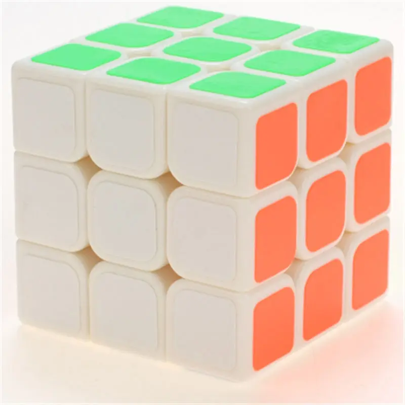 Профессиональный Прозрачный экстремальные гладкая Скорость куб Magic Cube детские развивающие Обучающие игрушки головоломки для детей и взрослых подарки EE50MF - Цвет: White 333