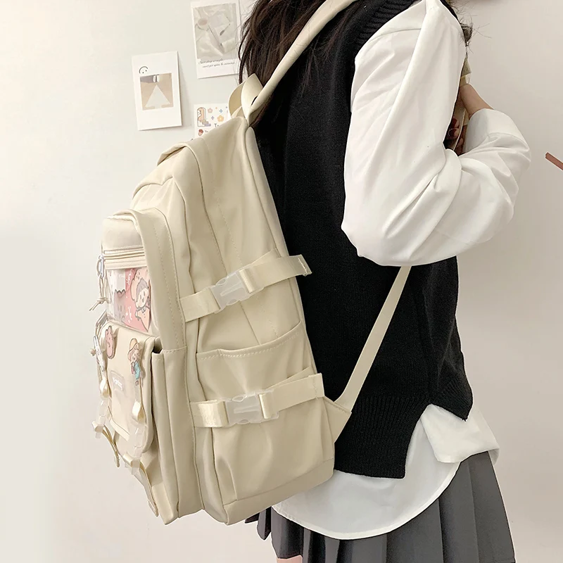 Kawaii Canvas Japanese Style College Backpack