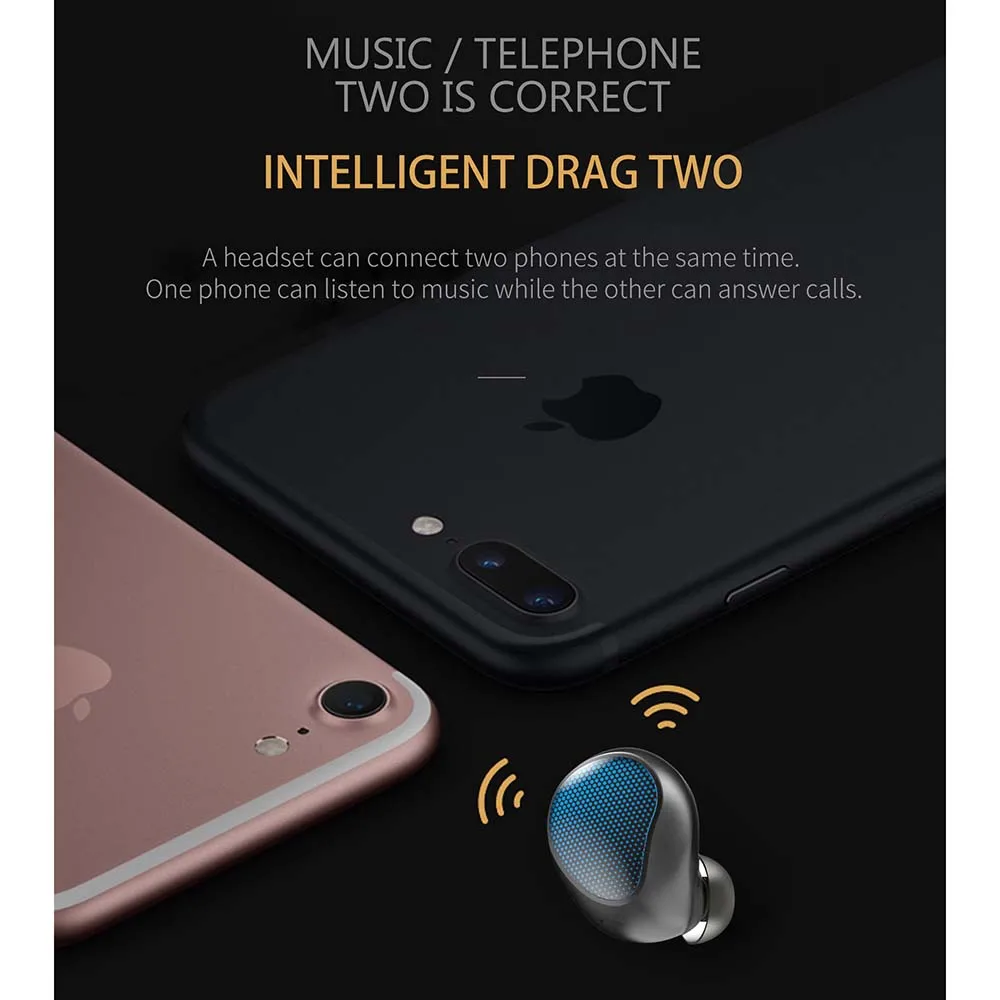 TWS-T10 мини телефон ecouteur sans fil bluetooth наушники 5,0 бинауральные настоящие Беспроводные сенсорные водонепроницаемые наушники с зарядкой D8