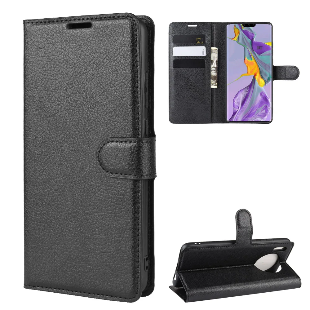 Для huawei mate 30 чехол mate 30 кожаный чехол-портмоне держатель для телефона Coque черный чехол для книги подходит для huawei mate 30 сумки