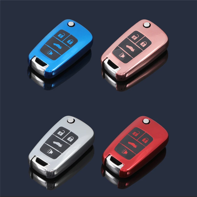 

Key case for car for Buick Cruze Malibu Sonic FOR Chevrolet Allure Encore Regal Verano for GMS Territory keychain keyring new