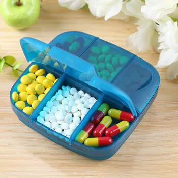 

Mini Portable Pill Box 6 Days With Bag First Aid Kit Medical Emergency Bag Medicine Splitter Travel Pill Case Drug Storage
