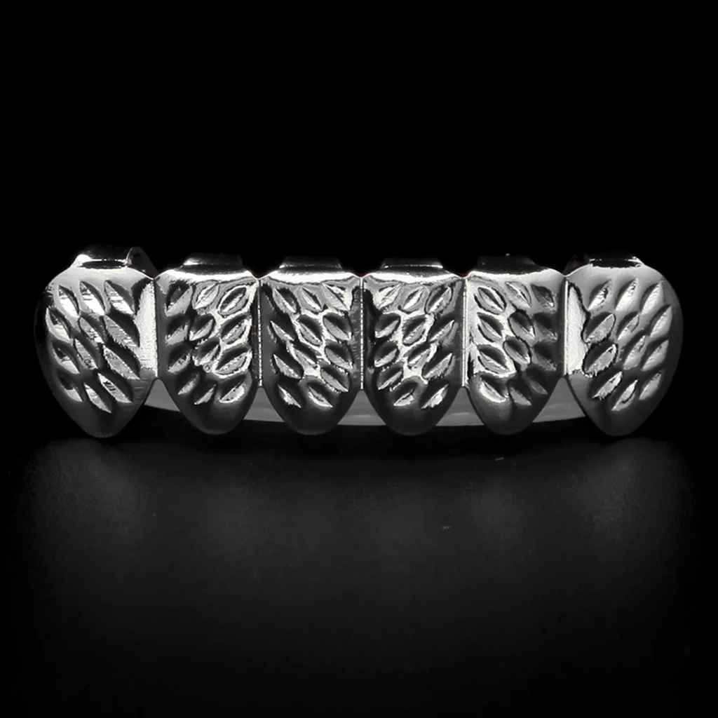 Copper Hip Hop Teeth Grills Caps Top Bottom Teeth Grill Cap Jewelry