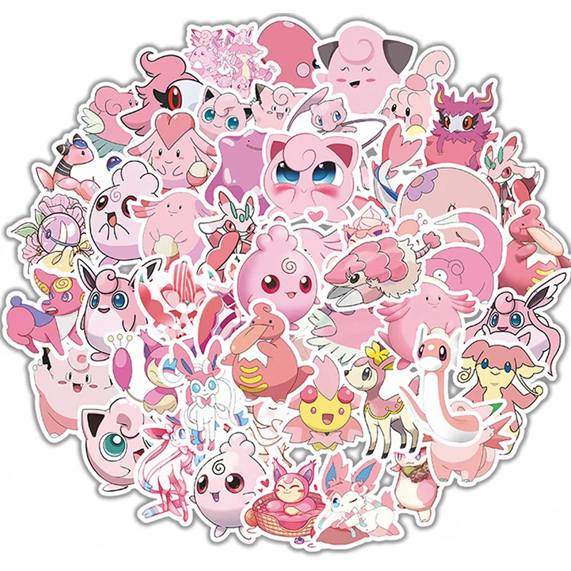 50 шт./упак. аниме наклейки Покемон мультфильм Kawaii Pikachu Stikers СКЕЙТБОРД гитара