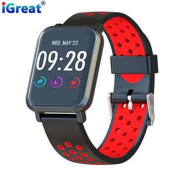 

iGreat Smart Watch IP68 Waterproof Bluetooth Smart Bracelet Blood Pressure Heart Rate Monitor Android IOS Sport smart Bracelet
