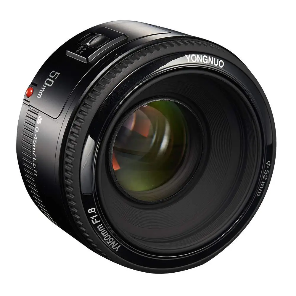 Объектив YONGNUO YN50mm F1.8 YN EF 50 мм объектив YN50 апертура с автофокусом для зеркальных