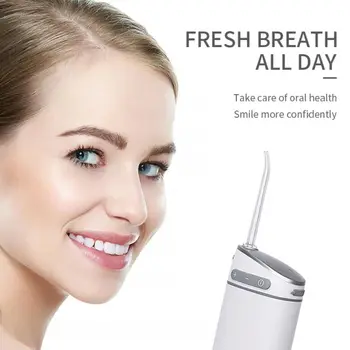 

Electric Water Jet Pick Flosser Oral Irrigator Teeth Dental Cleaner 10 Modes USB Rechargeable Water Flosser Portable Dental
