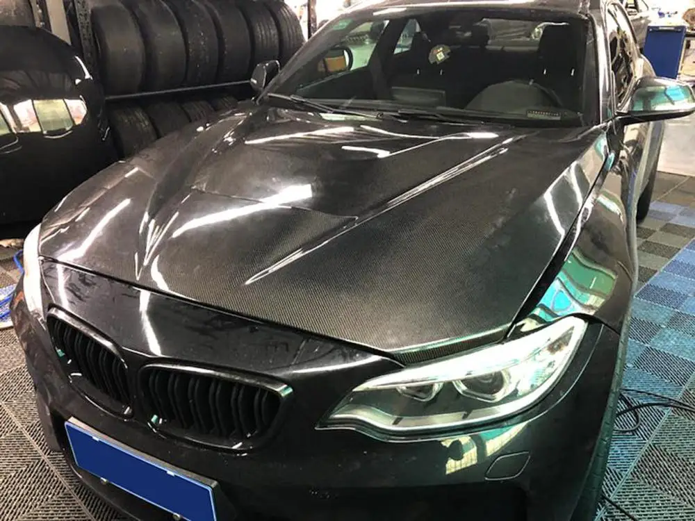 Капот двигателя для BMW M2 GTS крышка двигателя из углеродного волокна- для BMW F22 F23 F87 M2 капот двигателя из углеродного волокна