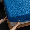 Bonenjoy Quilted Waterproof Fitted Sheet With Elastic Queen King Size Mattress Cover Solid Color Bed Sheets (No Pillowcase) 1