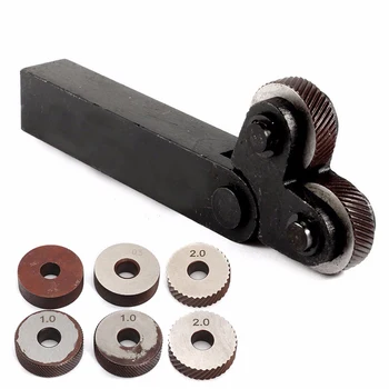 

Steel Cutters Knurling Tools Kit Doubles Linear Knurl Wheels Useful Resistance