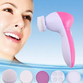 

KCONYD 10/50/100/200PCS New patten Multifunction Electric Face Cleaner Brush 5 in 1 Facial Massager Face Skin Care