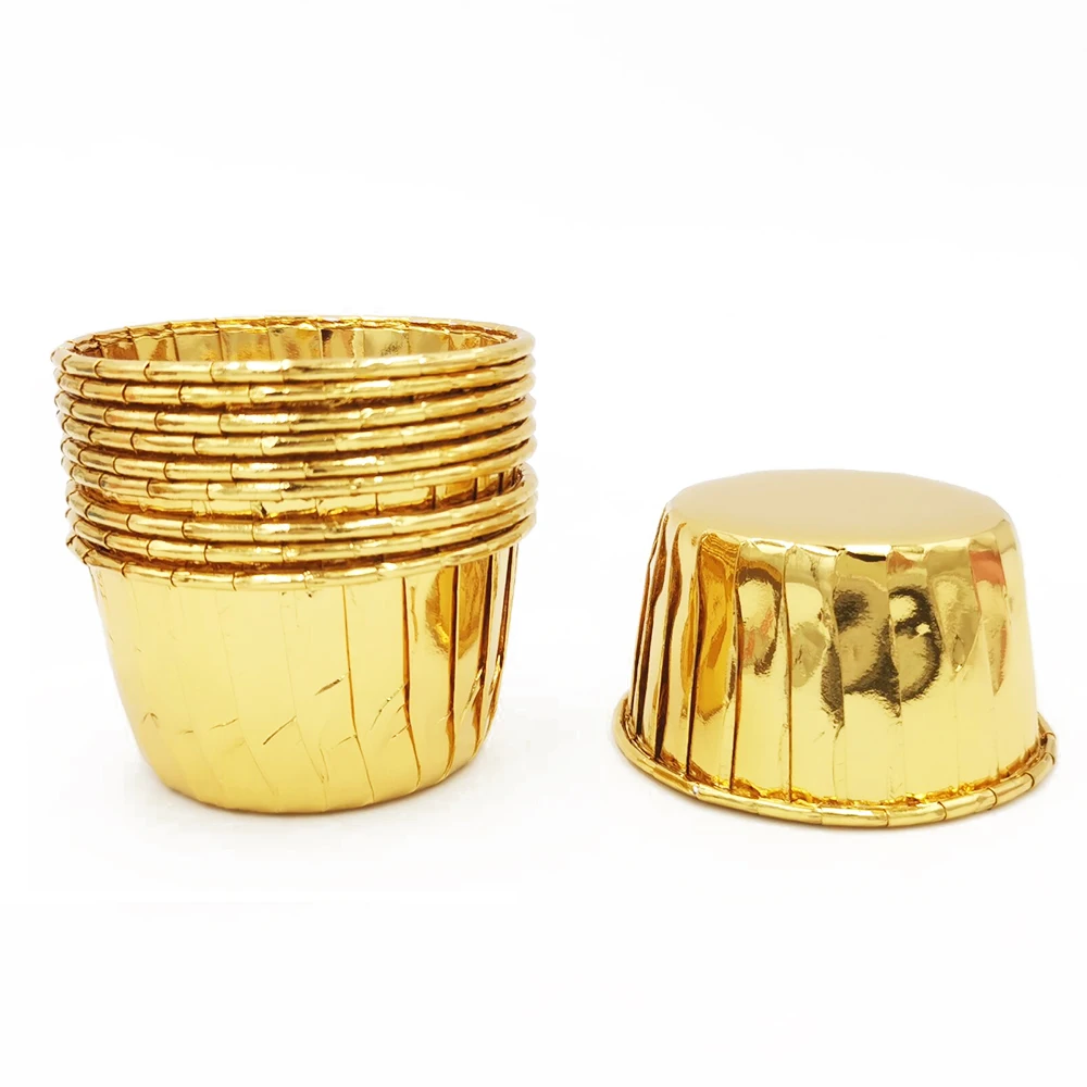 Description Picture 6 of item50Pcs/set Cupcake Liner Baking Cup Mold with Lids Roll Mouth Muffin Cupcake Paper Cups Wrapper Cake Decorating Baking Tools