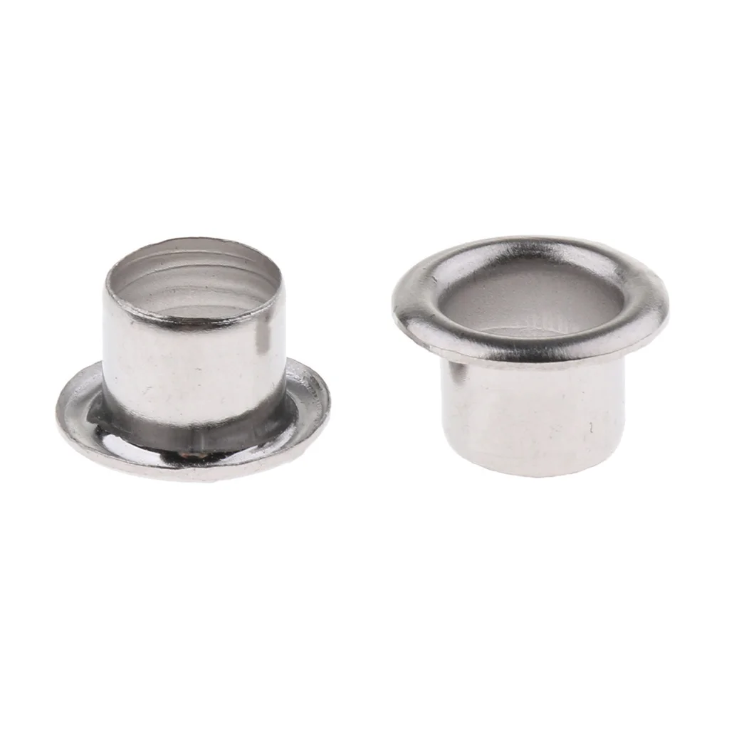 Pack of 10 Metal Badge Grommet Style Drum Air Vents Silver for Bass Snare Tom Drums