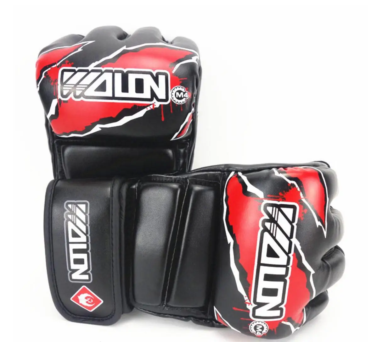 MMA Skull Boxing Fighting Training Half Finger Training Taekwondo Gloves New