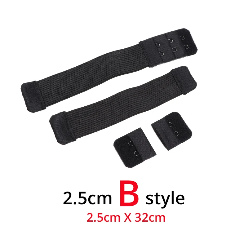 2.5cm Adjustable B Лидер продаж швейная фурнитура для нижнее бельё для девочек мягкие эластичные парик Эластичная лента резиновая эластичная черный отличное качество 15/25/35/40 мм - Цвет: 2.5cm Adjustable B