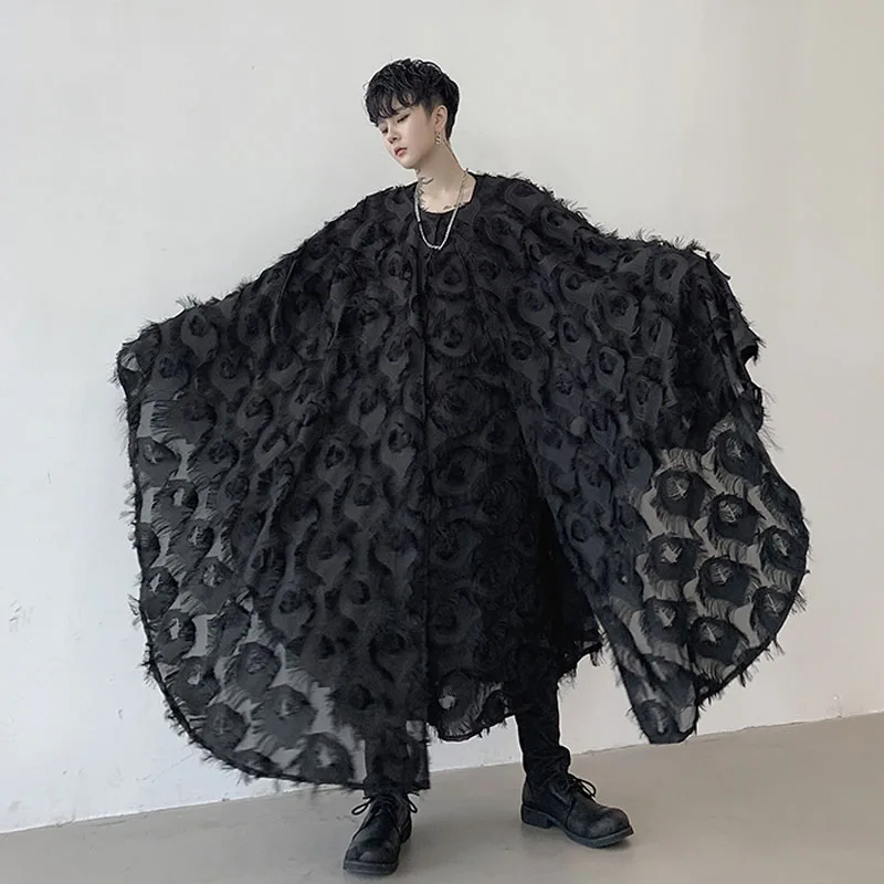 Men Oversize Bat Long Sleeve Pullover 