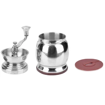 

Manual Hand Crank Stainless Steel Coffee Pepper Herb Mill Spice Grinder