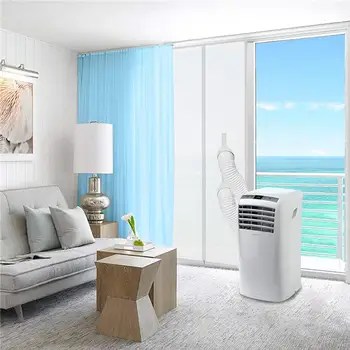 

210 X 90 Cm Zipper Screen Exhaust Air Drying Airlock Door Seal Hot Air Plug Window Sealing Alternative Curtain Skylights
