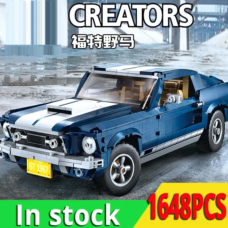 

Compatible with LEGOinglys Creator Expert 21047 Mustang Car 1967 GT500 Set Technic 10265 Building Blocks Bricks Educational Toys