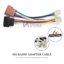 12-122 iso радио адаптер для TOYOTA foe LEXUS для DAIHATSU(отдельные модели) жгут проводов разъем стереоадаптер Кабельный разъем