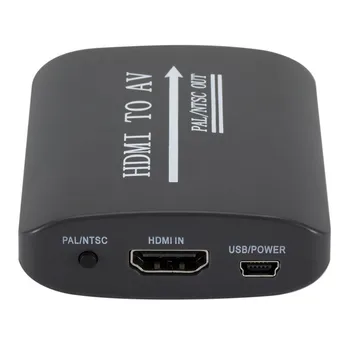

HDMI to 3RCA AV CVBS Converter Composite S-Video R/L Audio Adapter Upscaler PUO88