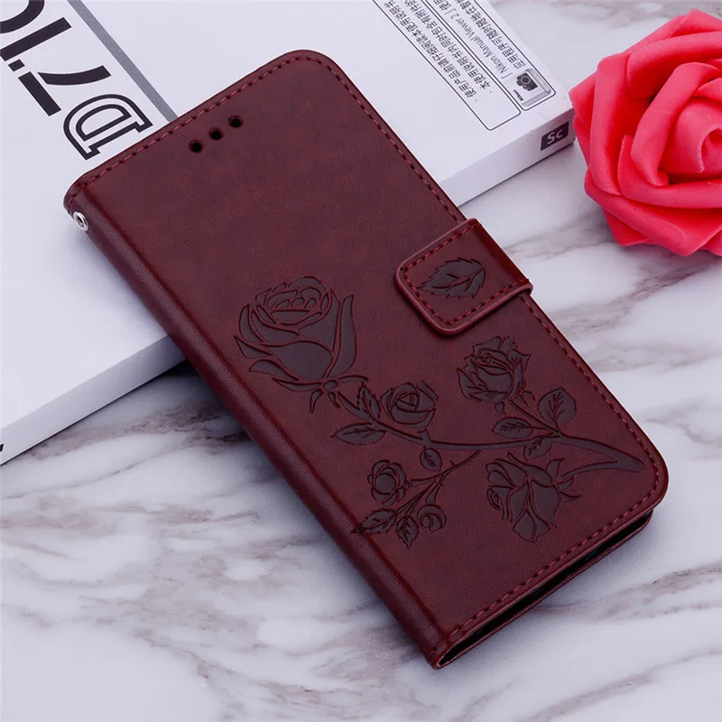 Кожаный чехол-бумажник для samsung Glalxy S10 Lite A750 J4 J6 Plus Prime J2 Pro J1 J3 J5 J7 откидная крышка 3D тисненый цветок