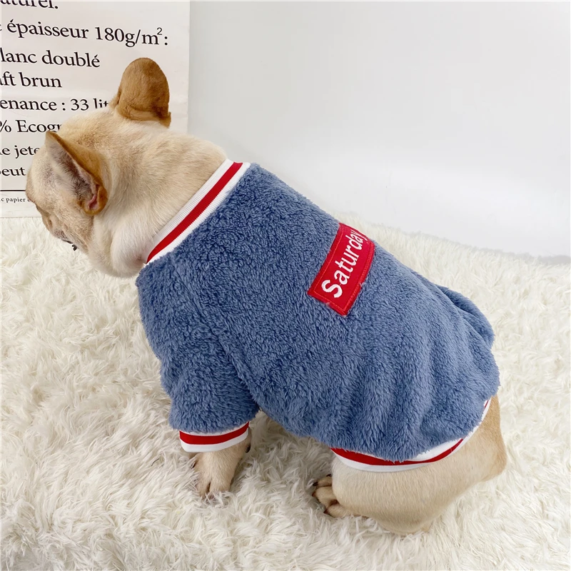 Fall winter Dog clothes Puppy sweaters Shiba Inu Pug Dog Coat Fat