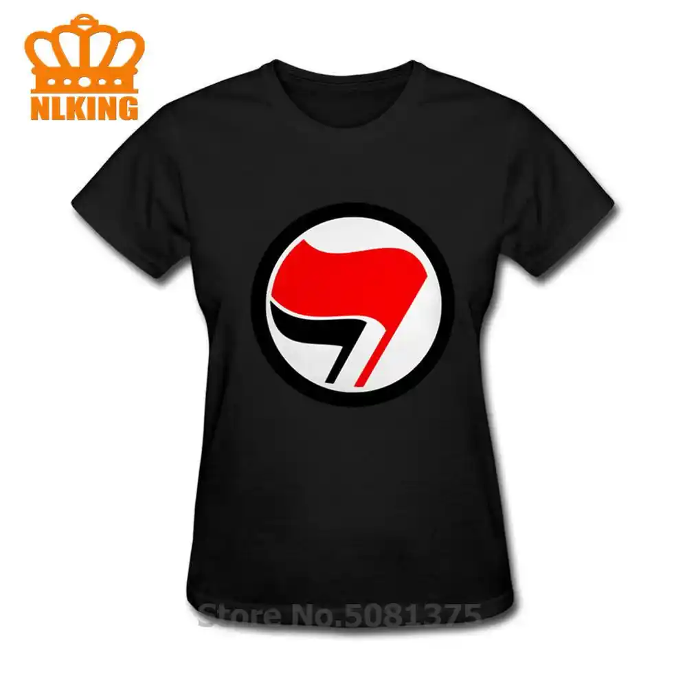 2020 Fashion Personalized Hipster Women Short Sleeve Bratz Top 3d Print Antifascist Logo Antifa Flag No Fade Maiden T Shirt T Shirts Aliexpress